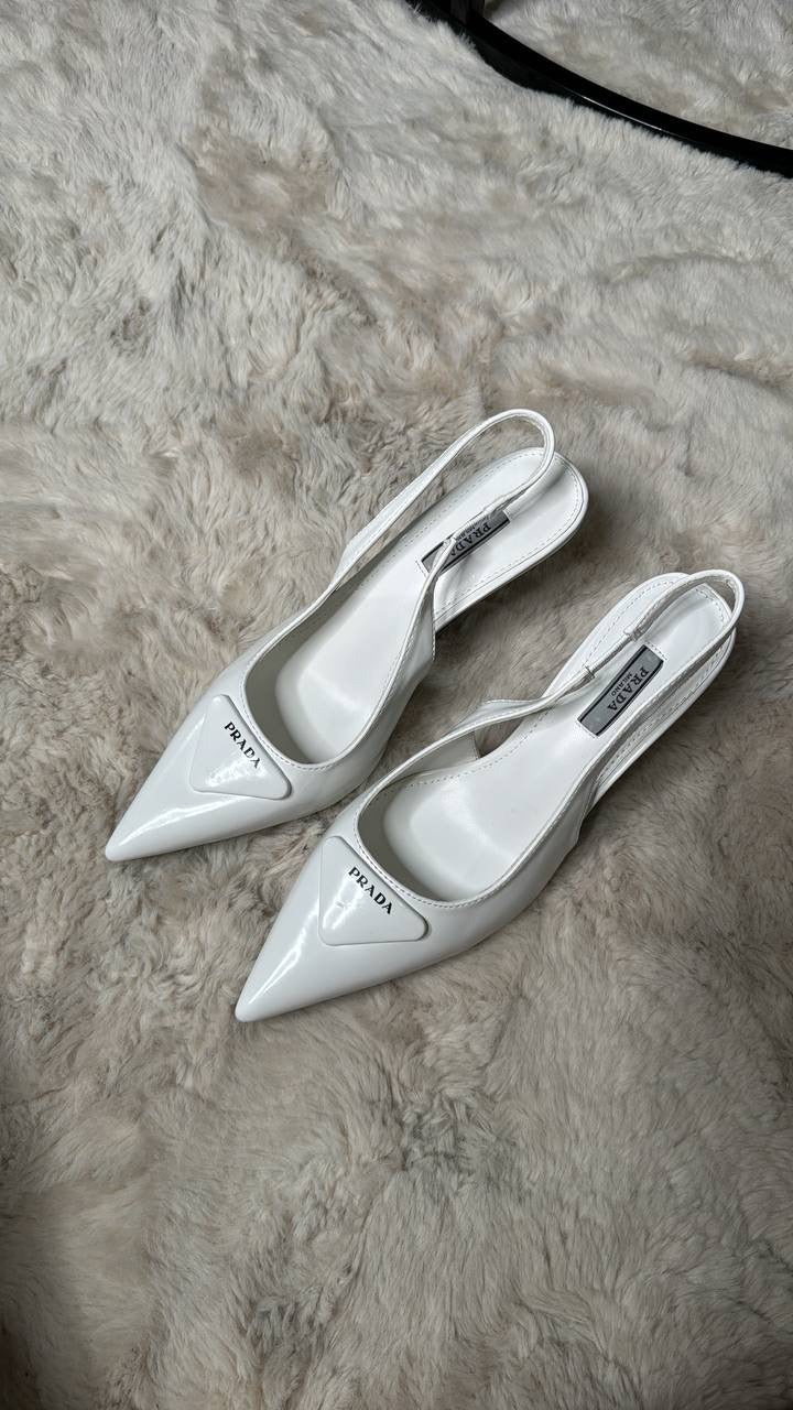 Talon prada blanc